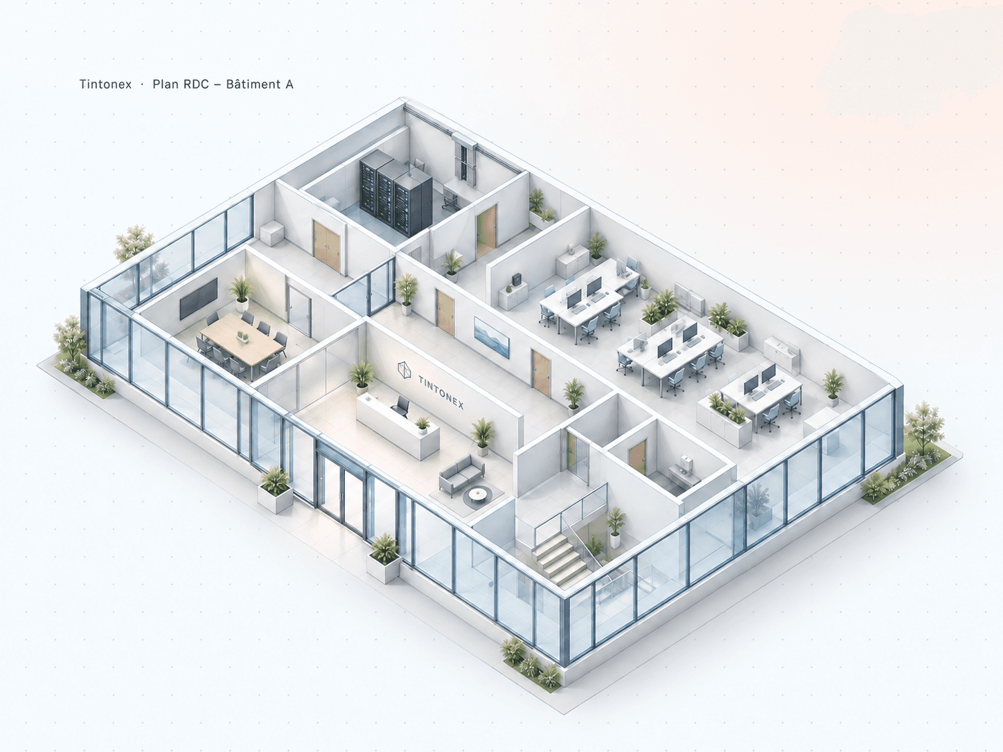 Tintonex · Plan RDC — Bâtiment A